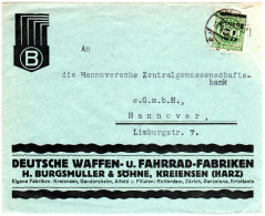 DR 1923, 75 T./1000 Mk. M. Perfin Auf Firmenbrief V. Kreiensen - Autres & Non Classés