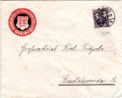 DR 1919, 15 Pf. Germania M. Perfin Auf Vordruckumschlag V. Essen - Autres & Non Classés