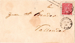 NDP 1868, 1 Gr./1 SGr. Ganzsache Brief M. K1 FRANKFURT A.O. - Storia Postale