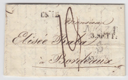 Italien Sardinien Frankreich 1831, L2 Nizza Porto Brief M. Italie P Antibes.#428 - Non Classés