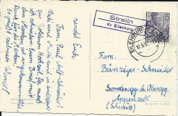 DDR 1961, Landpost Stpl. Strelln Kr. Eilenburg Auf Karte M. 15 Pf. I.d. CH #1654 - Briefe U. Dokumente