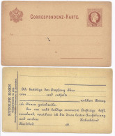 Österreich, Firmenzudruck Kohn Rücks. Auf Ungebr. 2 Kr. Ganzsache Karte. #1057 - Cartas & Documentos