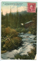 CPA Voyagé 1914 - BLACK HILLS Summer Cottages Ands Fishing Scène Spearfish Canyon ( Pêche à La Ligne ) - Andere & Zonder Classificatie