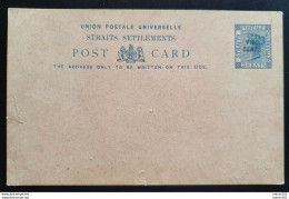 Malaysia STRAITS SETTLEMENTS, Post Card TWO CENTS Ungebraucht - Maleisië (1964-...)