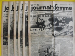 6 N° De Le Journal De La Femme De 1938. Revue Féminine. Allemagne Allemande Guerre - 1900 - 1949