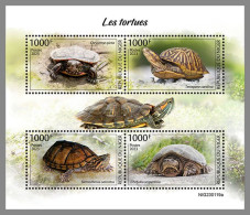 NIGER 2023 MNH Turtles Schildkröten M/S – OFFICIAL ISSUE – DHQ2413 - Tortues