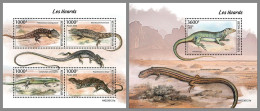 NIGER 2023 MNH Lizards Eidechsen M/S+S/S – OFFICIAL ISSUE – DHQ2413 - Autres & Non Classés