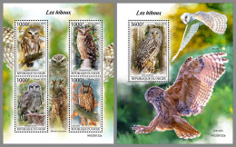 NIGER 2023 MNH Owls Eulen M/S+S/S – OFFICIAL ISSUE – DHQ2413 - Gufi E Civette