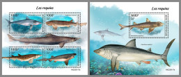 NIGER 2023 MNH Sharks Haie M/S+S/S – OFFICIAL ISSUE – DHQ2413 - Other & Unclassified