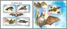 NIGER 2023 MNH Bats Fledermäuse M/S+S/S – OFFICIAL ISSUE – DHQ2413 - Vleermuizen