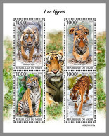 NIGER 2023 MNH Tigers Tiger M/S – OFFICIAL ISSUE – DHQ2413 - Felinos