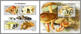 NIGER 2023 MNH Mushrooms Pilze M/S+S/S – OFFICIAL ISSUE – DHQ2413 - Funghi
