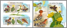 NIGER 2023 MNH Cactus & Birds Kakteen & Vögel M/S+S/S – OFFICIAL ISSUE – DHQ2413 - Cactus