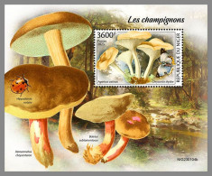 NIGER 2023 MNH Mushrooms Pilze S/S – OFFICIAL ISSUE – DHQ2413 - Funghi