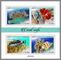 LIBERIA 2023 MNH Coral Reefs Korallenriffe M/S – OFFICIAL ISSUE – DHQ2413 - Osterholz-Schambeck