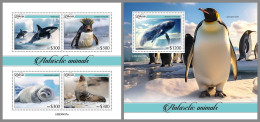 LIBERIA 2023 MNH Antarctic Animals Antarktische Tiere M/S+S/S – OFFICIAL ISSUE – DHQ2413 - Antarktischen Tierwelt