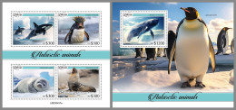 LIBERIA 2023 MNH Antarctic Animals Antarktische Tiere M/S+S/S – OFFICIAL ISSUE – DHQ2413 - Faune Antarctique