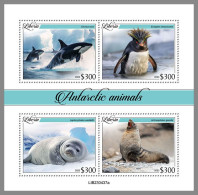 LIBERIA 2023 MNH Antarctic Animals Antarktische Tiere M/S – OFFICIAL ISSUE – DHQ2413 - Fauna Antartica