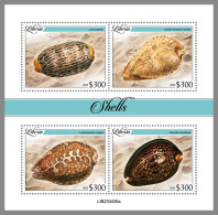 LIBERIA 2023 MNH Shells Muscheln M/S – OFFICIAL ISSUE – DHQ2413 - Schelpen