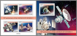 LIBERIA 2023 MNH Venera 5 Space Raumfahrt M/S+S/S – OFFICIAL ISSUE – DHQ2413 - Afrique