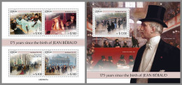 LIBERIA 2023 MNH Jean Beraud Paintings Gemälde M/S+S/S – OFFICIAL ISSUE – DHQ2413 - Autres & Non Classés