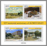 LIBERIA 2023 MNH Alfred Sisley Paintings Gemälde M/S – OFFICIAL ISSUE – DHQ2413 - Otros & Sin Clasificación