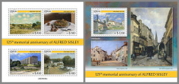 LIBERIA 2023 MNH Alfred Sisley Paintings Gemälde M/S+S/S – OFFICIAL ISSUE – DHQ2413 - Otros & Sin Clasificación