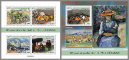 LIBERIA 2023 MNH Paul Cezanne Paintings Gemälde M/S+S/S – OFFICIAL ISSUE – DHQ2413 - Autres & Non Classés