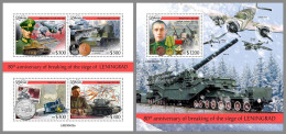 LIBERIA 2023 MNH WWII Siege Of Leningrad M/S+S/S – OFFICIAL ISSUE – DHQ2413 - WW2