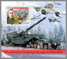 LIBERIA 2023 MNH WWII Siege Of Leningrad S/S – OFFICIAL ISSUE – DHQ2413 - Guerre Mondiale (Seconde)