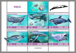 SIERRA LEONE 2023 MNH Whales Wale M/S – OFFICIAL ISSUE – DHQ2413 - Balene