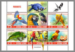 SIERRA LEONE 2023 MNH Parrots Papageien M/S – OFFICIAL ISSUE – DHQ2413 - Papageien