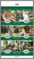 SIERRA LEONE 2023 MNH Cats Katzen M/S – OFFICIAL ISSUE – DHQ2413 - Domestic Cats