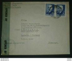 Türkei 1946, Zensur Brief MeF, ISTANBUL Gelaufen Nürnberg, Britische Zensur - Storia Postale