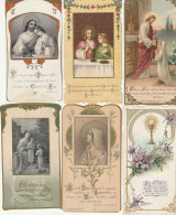 Lot De 6 Images Religieuses - Communion 1900 - 1920 - Devotion Images