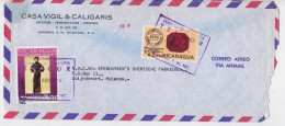 Nicaragua Managua Lettre Timbre Couture Stamp Air Mail Cover Sello Correo Aereo - Nicaragua