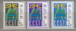 ESTONIA 1993 75th Anniversary MNH(**) Mi 200-202 # Est292 - Estonia