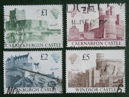 Castles High Values Windsor Edinburgh Mi 1174-1177 1988 Used Gebruikt Oblitere ENGLAND GRANDE-BRETAGNE GB GREAT BRITAIN - Usados