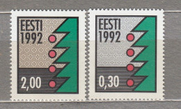 ESTONIA 1992 Christmas MNH(**) Mi 195-196 # Est293 - Christmas