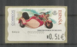 ESPAÑA ATM MOTOCICLETA SORIANO MOTORCYCLE IMPRESION DE PUNTOS - Motorräder