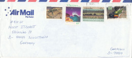 Australia - Christmas Island Air Mail Cover Sent To Germany 27-6-1999 Topic Stamps - Brieven En Documenten