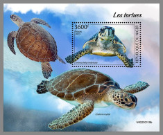 NIGER 2023 MNH Turtles Schildkröten S/S – IMPERFORATED – DHQ2413 - Tortues