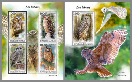 NIGER 2023 MNH Owls Eulen M/S+S/S – IMPERFORATED – DHQ2413 - Búhos, Lechuza