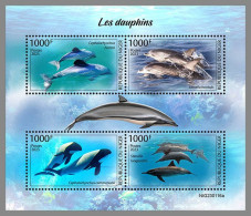 NIGER 2023 MNH Dolphins Delphine M/S – IMPERFORATED – DHQ2413 - Delfines