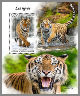 NIGER 2023 MNH Tigers Tiger S/S – IMPERFORATED – DHQ2413 - Big Cats (cats Of Prey)