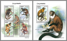 NIGER 2023 MNH Primaten Monkeys Affen M/S+S/S – IMPERFORATED – DHQ2413 - Apen