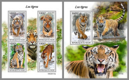 NIGER 2023 MNH Tigers Tiger M/S+S/S – IMPERFORATED – DHQ2413 - Felinos