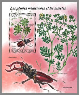 NIGER 2023 MNH Medical Plants Insects Heilpflanzen S/S – IMPERFORATED – DHQ2413 - Piante Medicinali