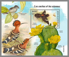 NIGER 2023 MNH Cactus & Birds Kakteen & Vögel S/S – IMPERFORATED – DHQ2413 - Sukkulenten