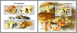 NIGER 2023 MNH Mushrooms Pilze M/S+S/S – IMPERFORATED – DHQ2413 - Pilze